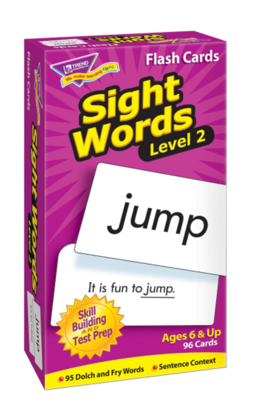 Sight Words – Level 2 Skill Drill Flash Cards