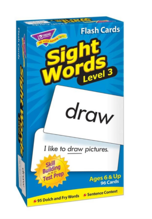 Sight Words – Level 3 Skill Drill Flash Cards