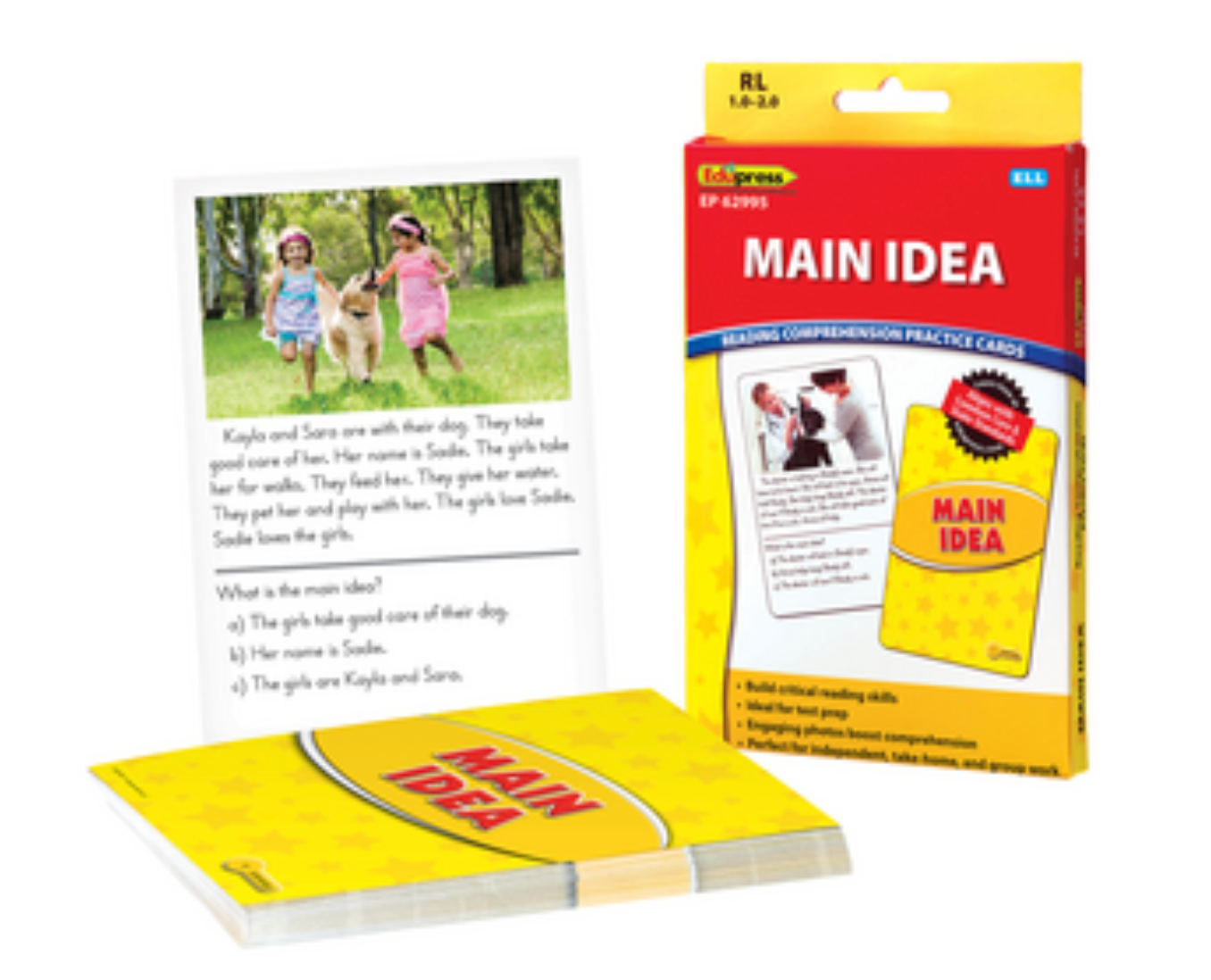 Main Idea Practice Cards Yellow Level