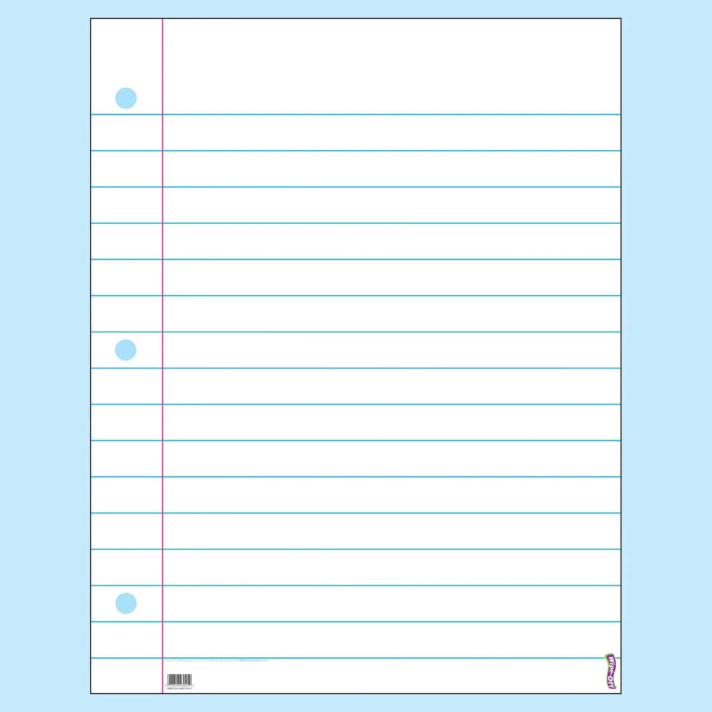 Notebook Paper Wipe-Off® Chart