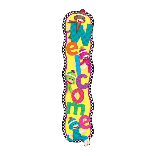 Welcome Sock Monkeys Quotable Expressions® Banner – 5 Feet