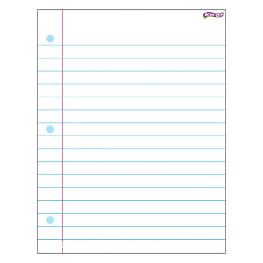 Notebook Paper Wipe-Off® Chart