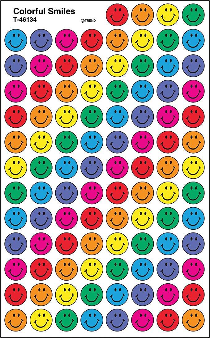 Colorful Smiles superSpots® Stickers