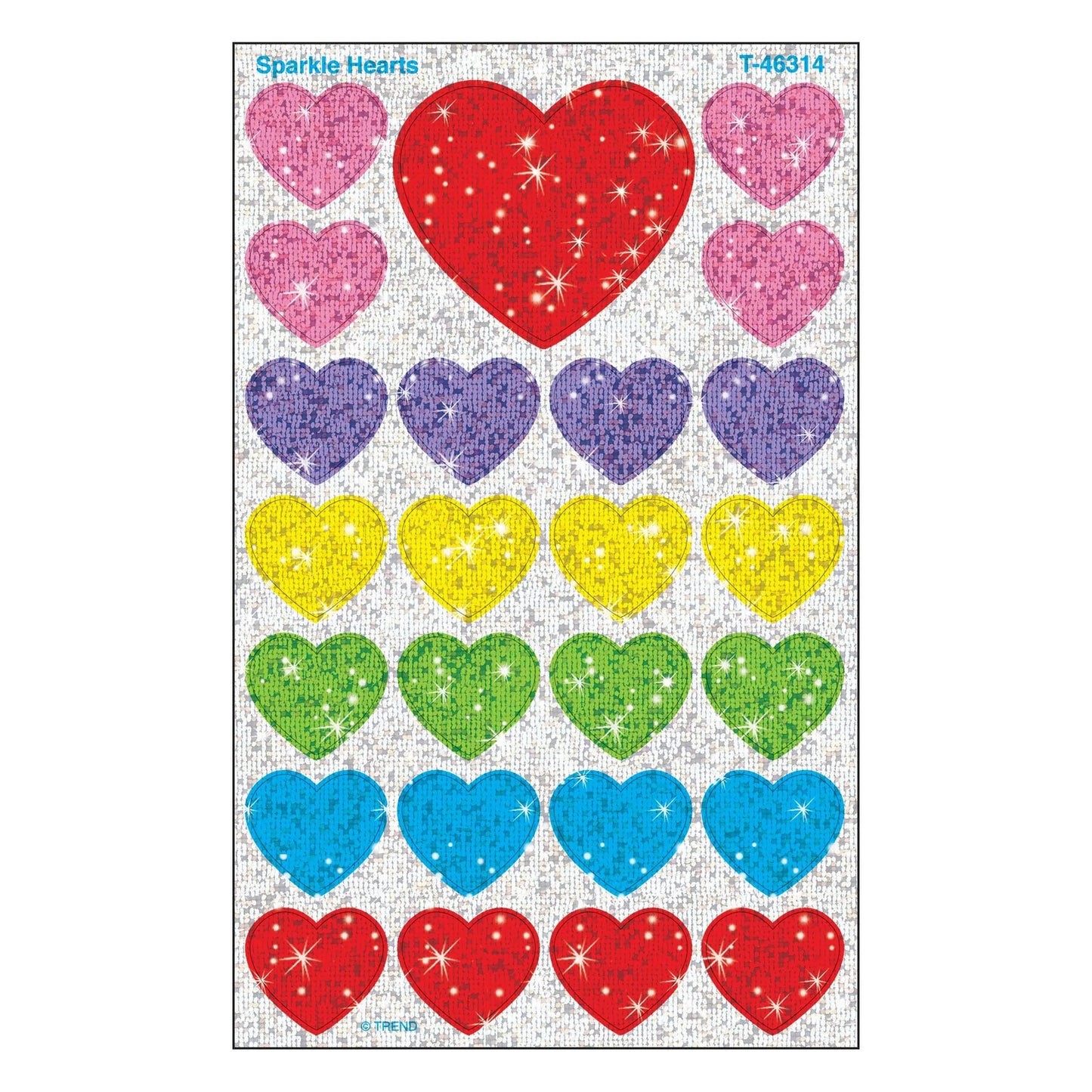 Sparkle Hearts superShapes Stickers – Sparkle