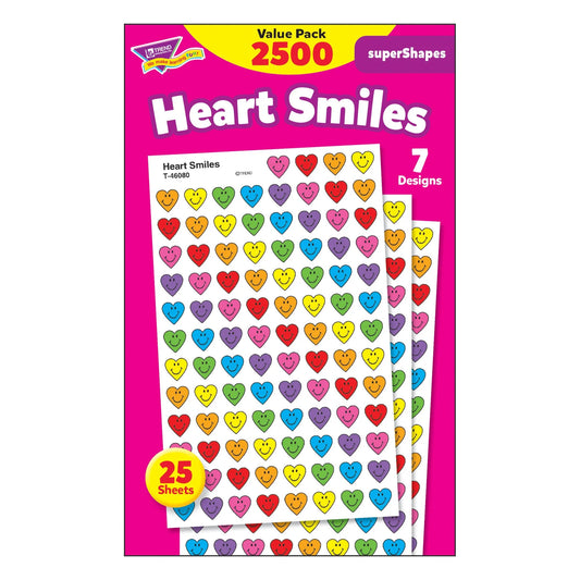 Heart Smiles superShapes Stickers Value Pack