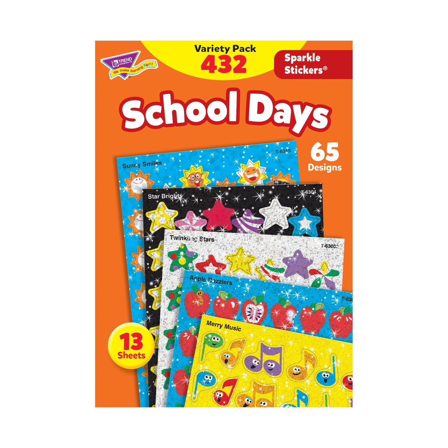 School Days Sparkle Stickers® Variety Pack