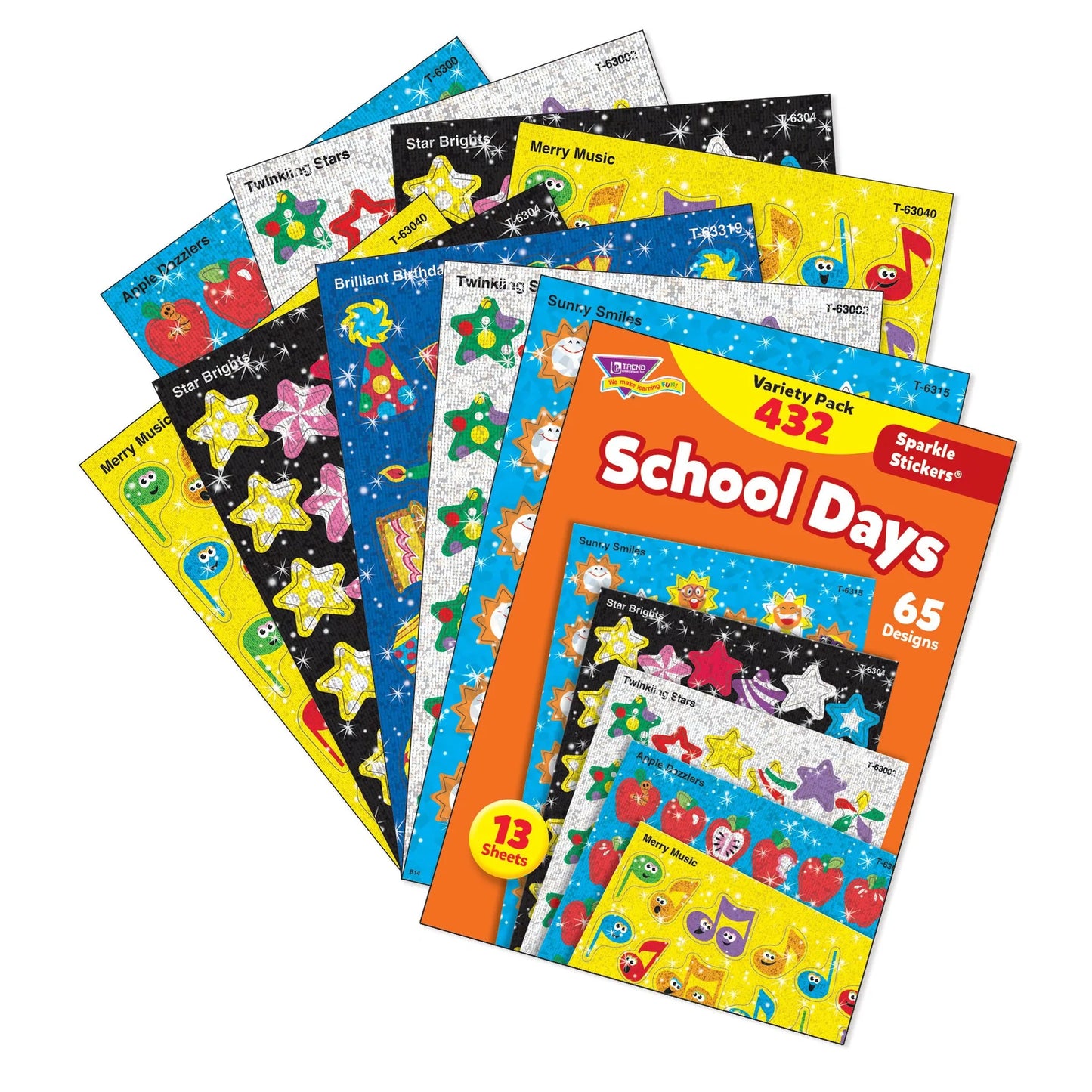 School Days Sparkle Stickers® Variety Pack