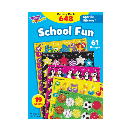 School Fun Sparkle Stickers® Variety Pack