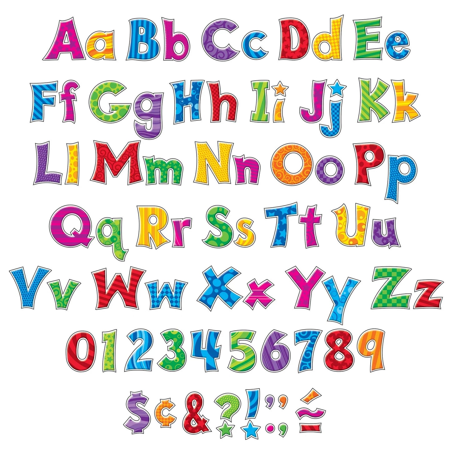 Patchwork Furry Friends® 4-Inch Friendly Uppercase/Lowercase Combo Pack