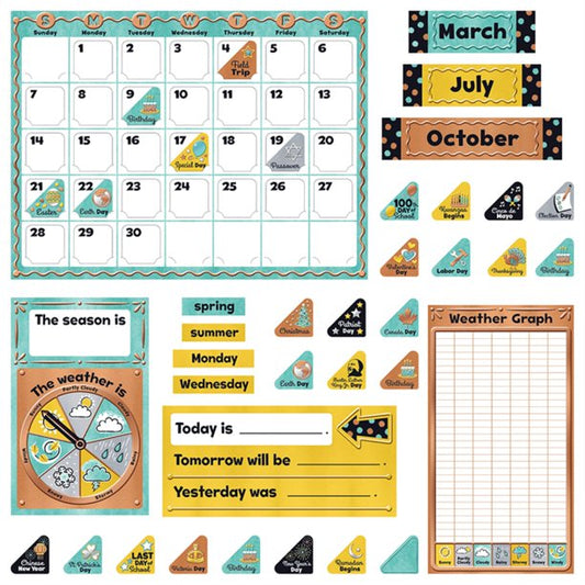 I ♥ Metal™ Calendar Bulletin Board Set