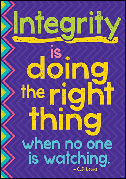 Integrity is doing the right… ARGUS® Poster