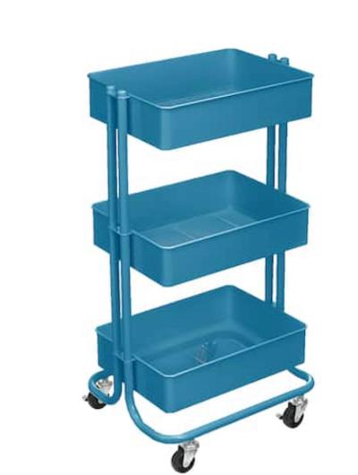 Lexington 3-Tier Rolling Cart by Simply Tidy