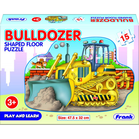 Bulldoser Shaped Floor Puzzle