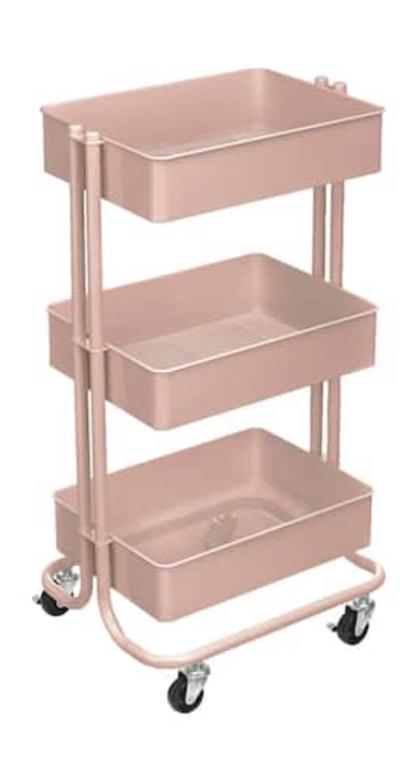 Lexington 3-Tier Rolling Cart by Simply Tidy