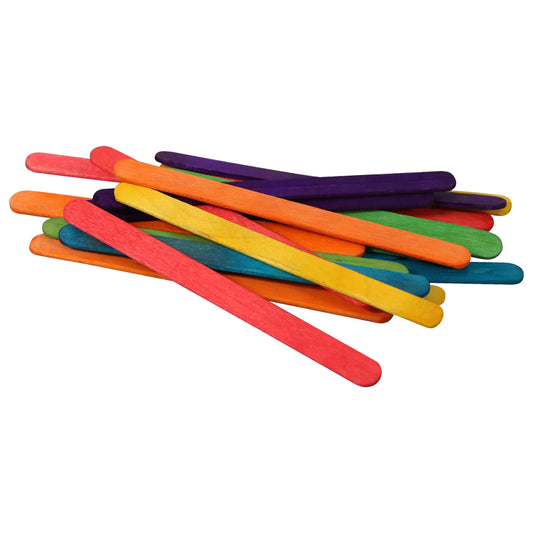 Crafter's Square Assorted Color Craft Sticks, 100-ct. Packs