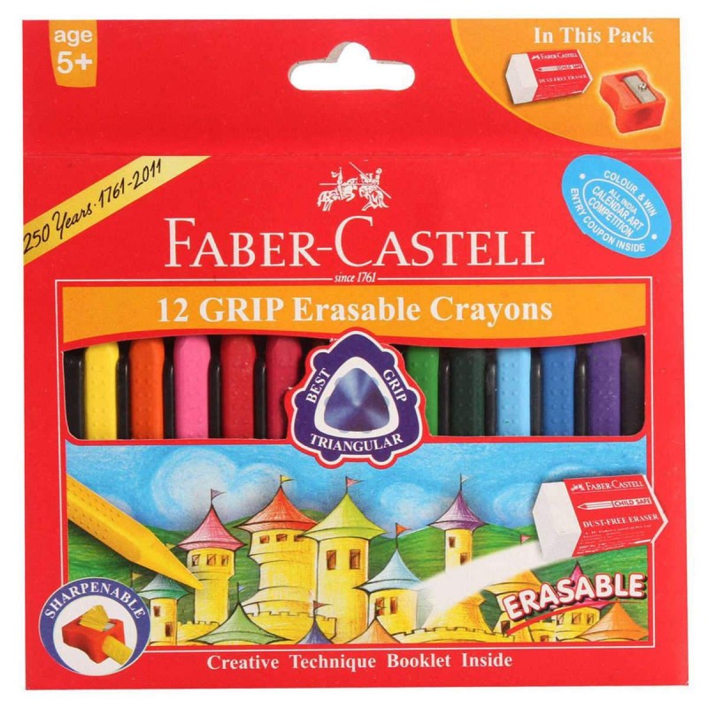 Faber-Castell Crayons - Grip Erasable