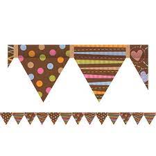 Dots on Chocolate Pennant