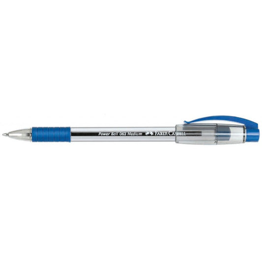 063 Power Ball Pens (Faber-Castell) Medium or Fine points Blue