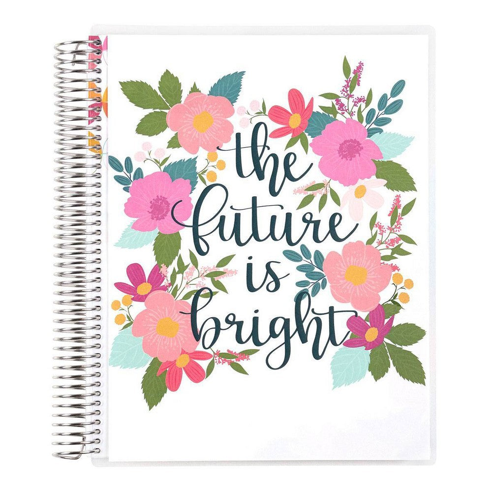 Undated 12 Month Teacher Lesson Planner Coiled 8.5"x11" Bright Future - Erin Condren