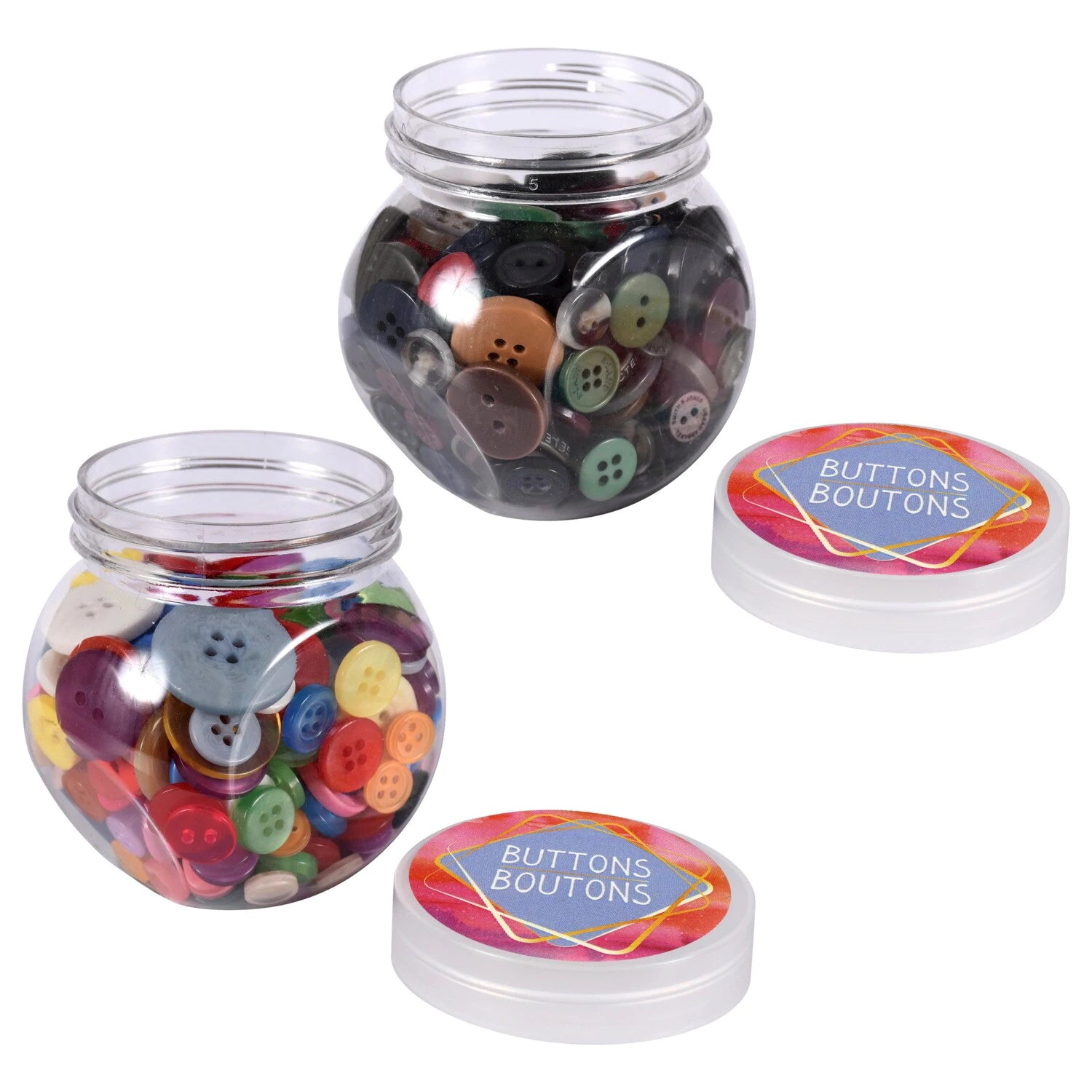 Crafter's Square Notions Craft Button Jars, 2.8 oz. – The Teacher's Store