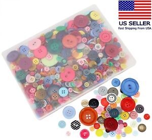 Craft DIY Buttons About Mixed Colors Assorted Sizes Round Resin Decoration