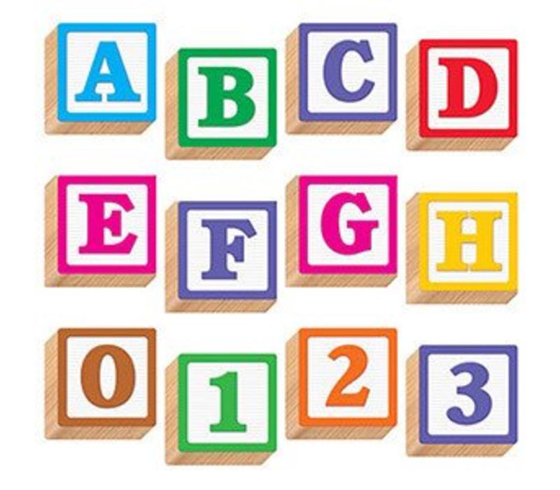 4- Inch 3D Wooden Blocks Letters