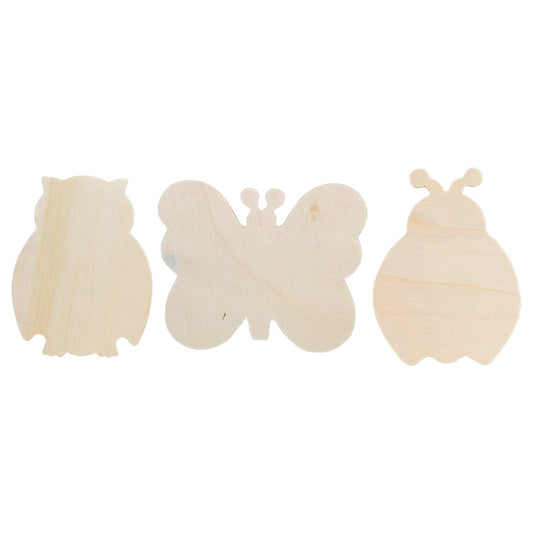Crafter's Square DIY Wooden Cut-Outs, 3-ct. Packs
